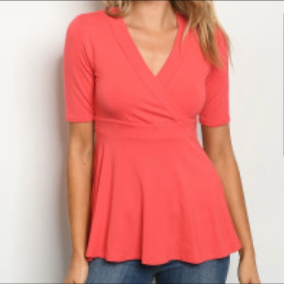 Tops - 🔥 FLASH SALE🔥💼 Coral Babydoll Tunic 💋💕🥰🎉🔥